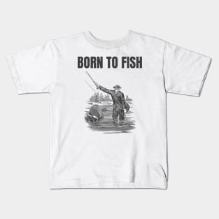 Born To Fish Kids T-Shirt